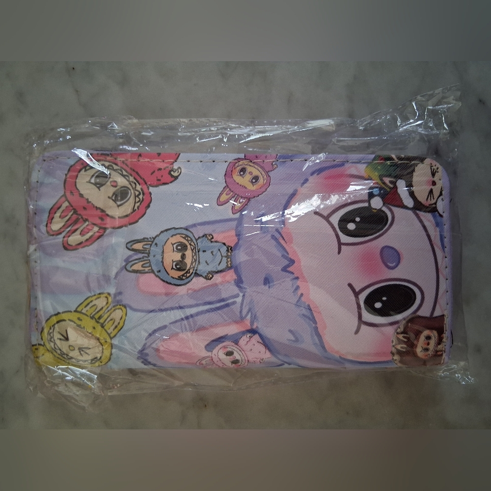 Labubu Wallet – Kawaii Purple Design, New